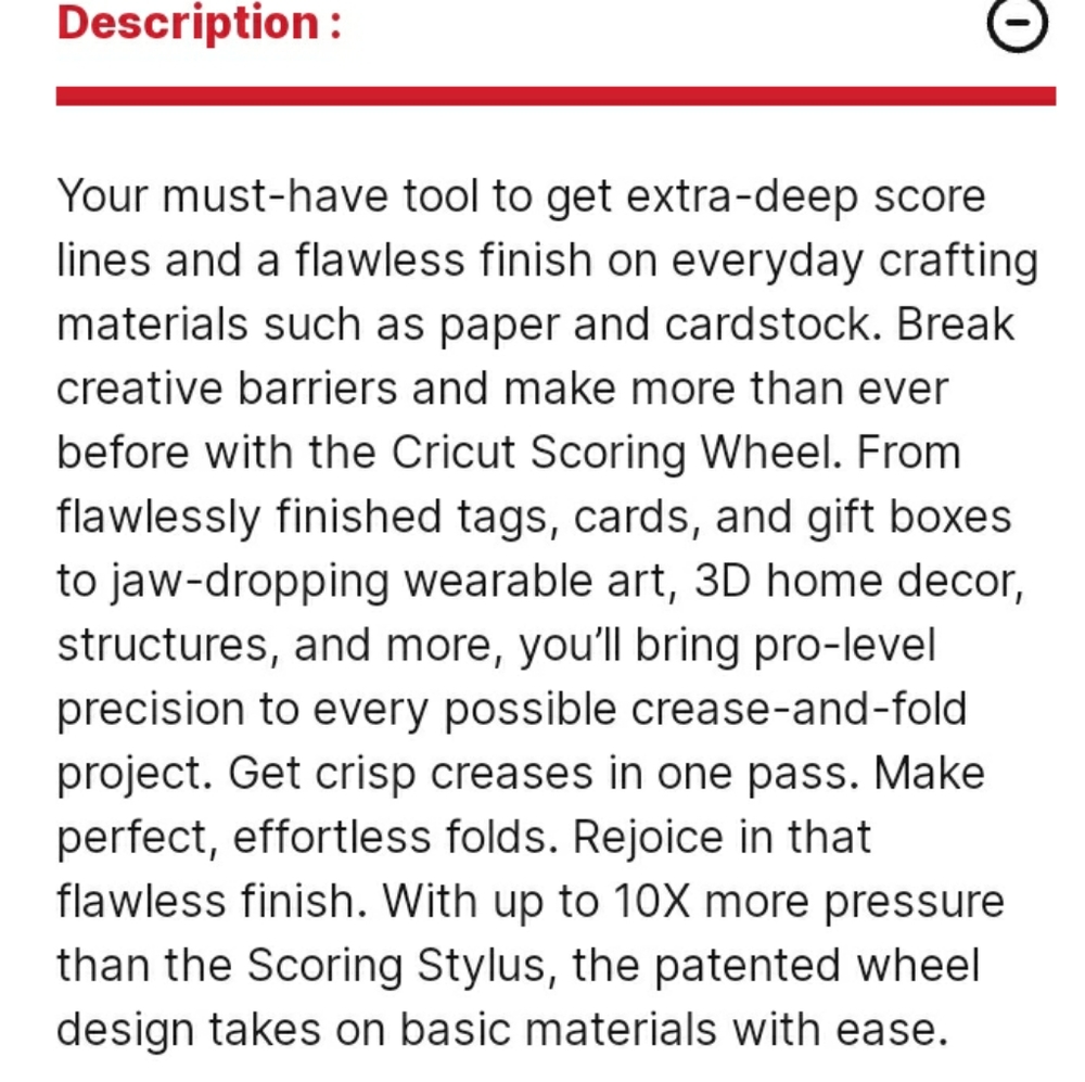 NIB Cricut Maker Scoring Wheel Tip + Driving Housing - Picture 3 of 3